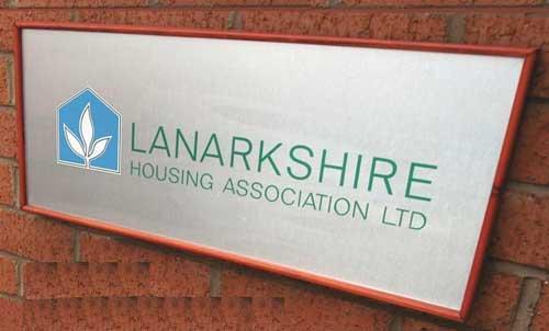 Lanarkshire Housing Association Signage